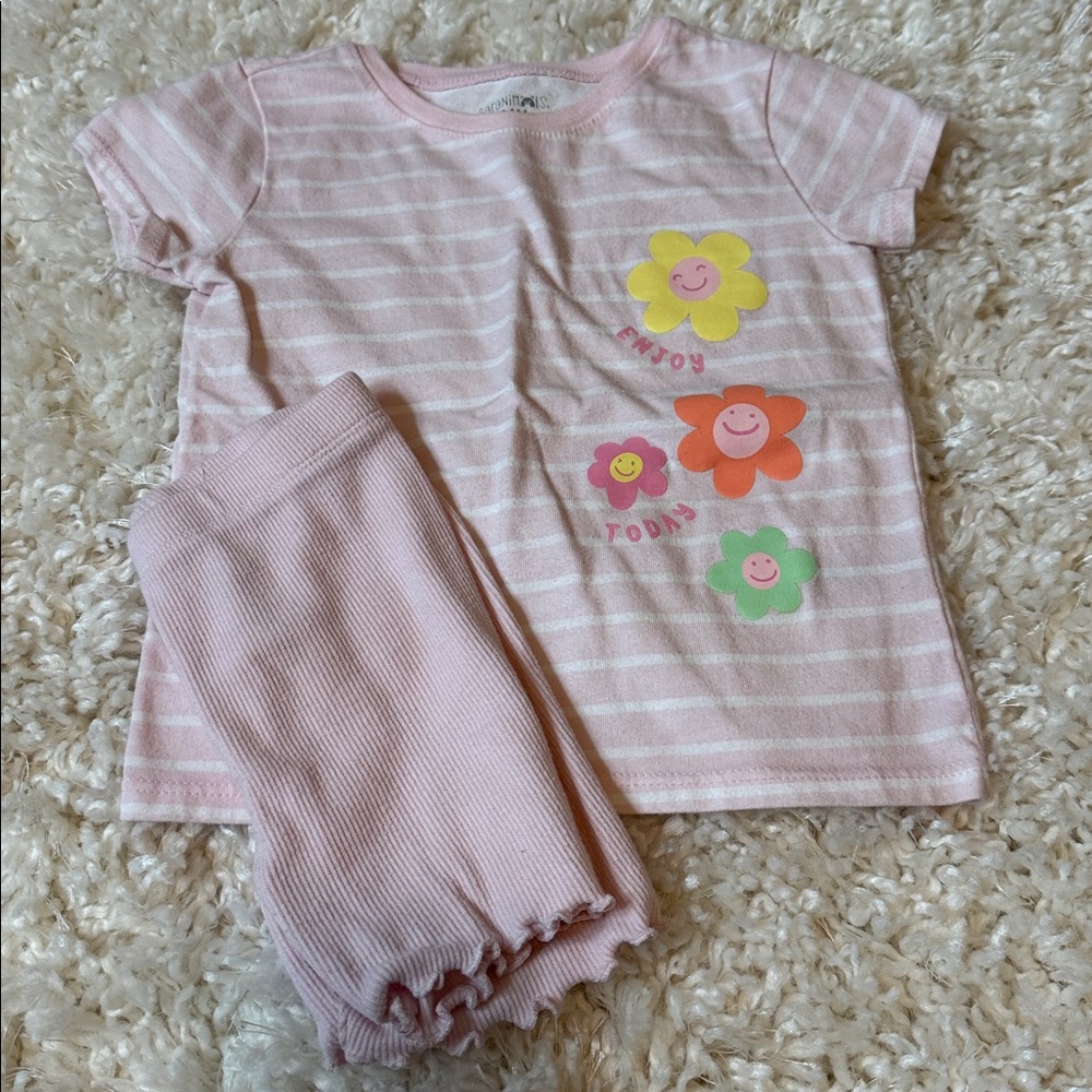 Garanimals Pink Striped Kids Matching Set